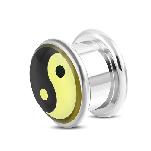 Plug flesh tunnel - plug, intarsio