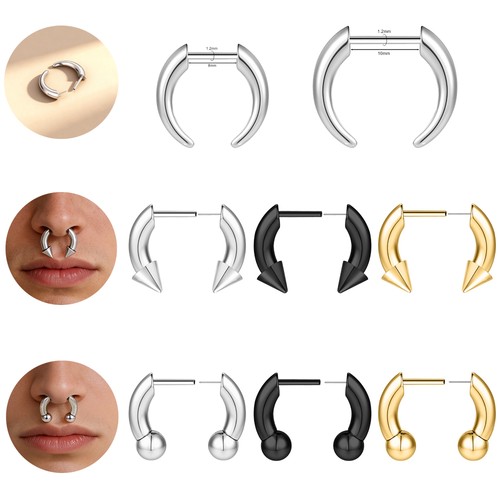 16g anelli naso acciaio - naso,