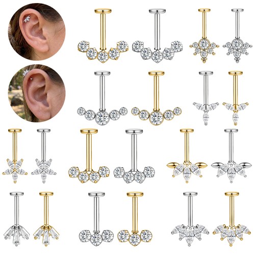 16g orecchini verticali - 16g,