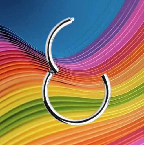 Orecchino clicker 6mm vero - orecchino,