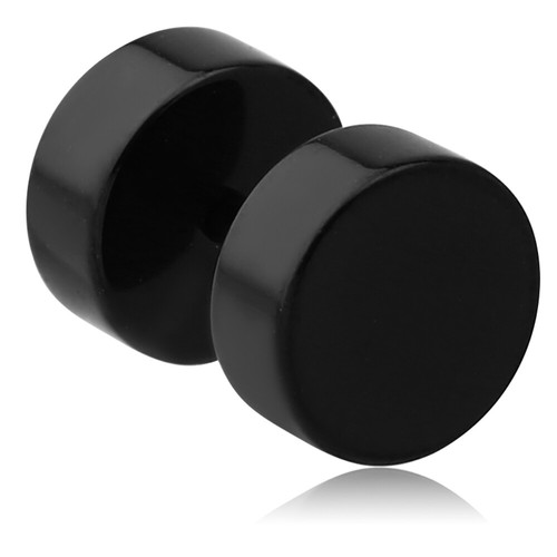 Orecchini titanio finto plug
