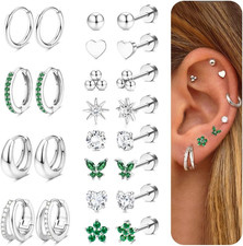 12 Paia Orecchini Donna