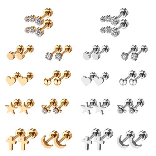 Paia orecchini cartilagine - 9,