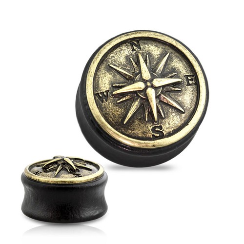 Flesh tunnel plug inlay - plug,